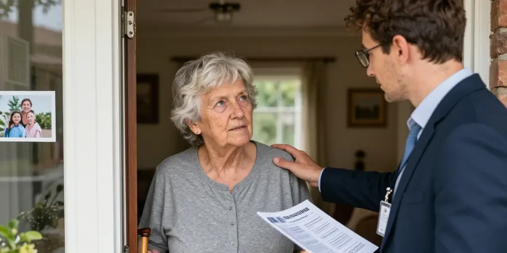 Démarchage à domicile personne âgée : Le réflexe pour protéger un proche ?