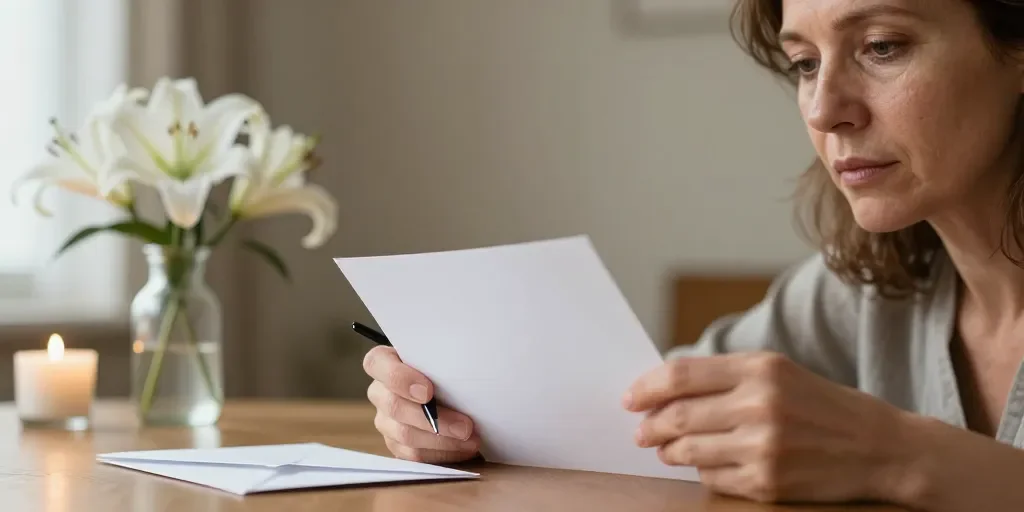 Formule condoléance décès : les 10 modèles courts à personnaliser