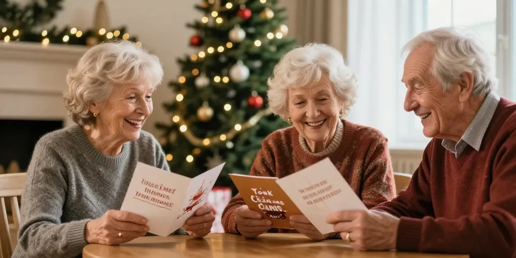 Joyeux Noël humoristique : les meilleures phrases pour les seniors