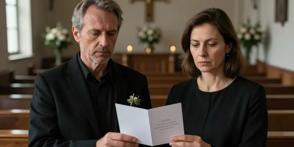 Monsieur et madame vous présente leurs sincères condoléances : le ton approprié ?